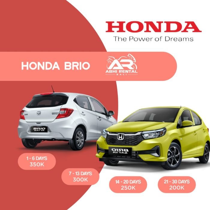 rent car honda brio
